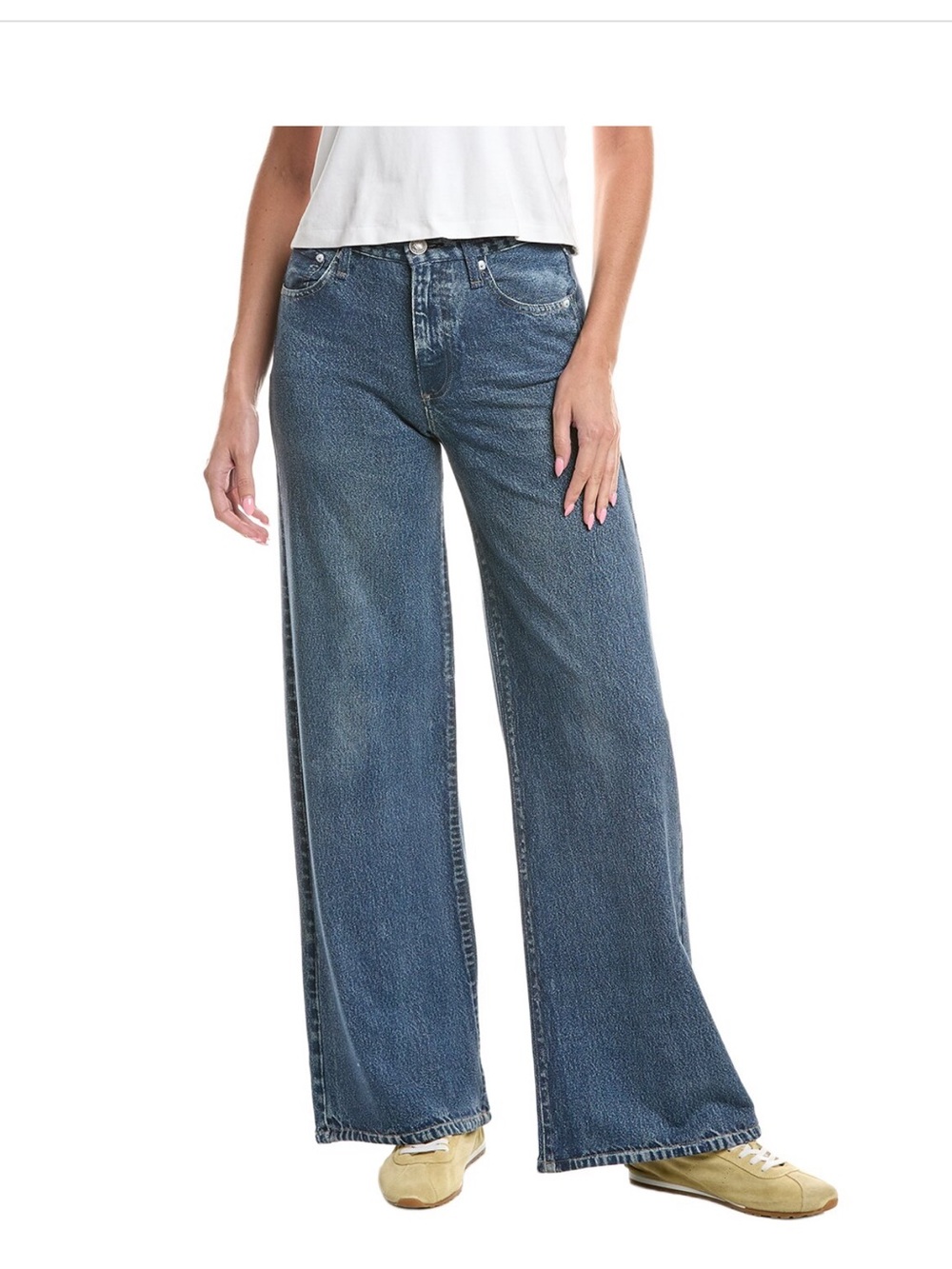 rag & bone sofie ankle Wide Leg Jeans